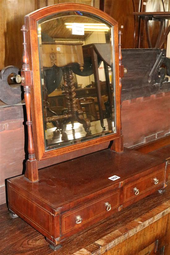 Regency mahogany toilet mirror